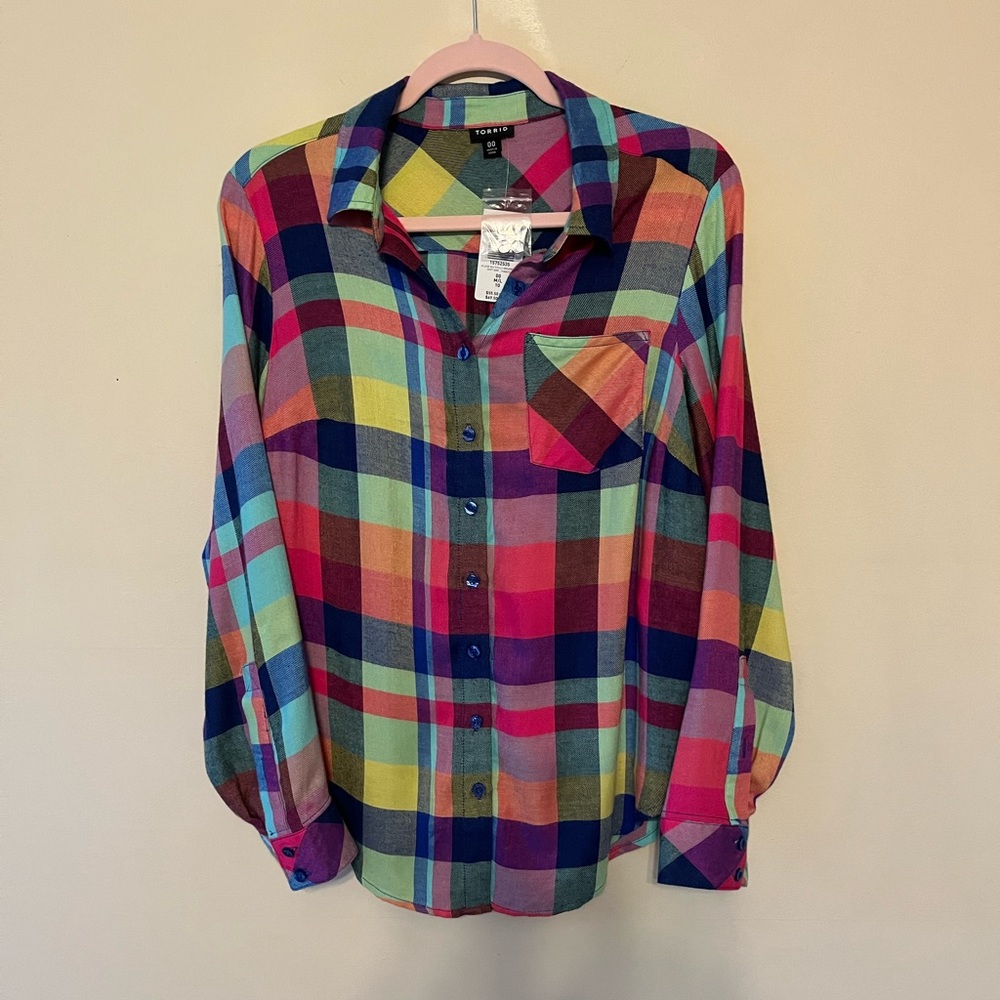 Torrid Lizzie Multi Plaid Size 00